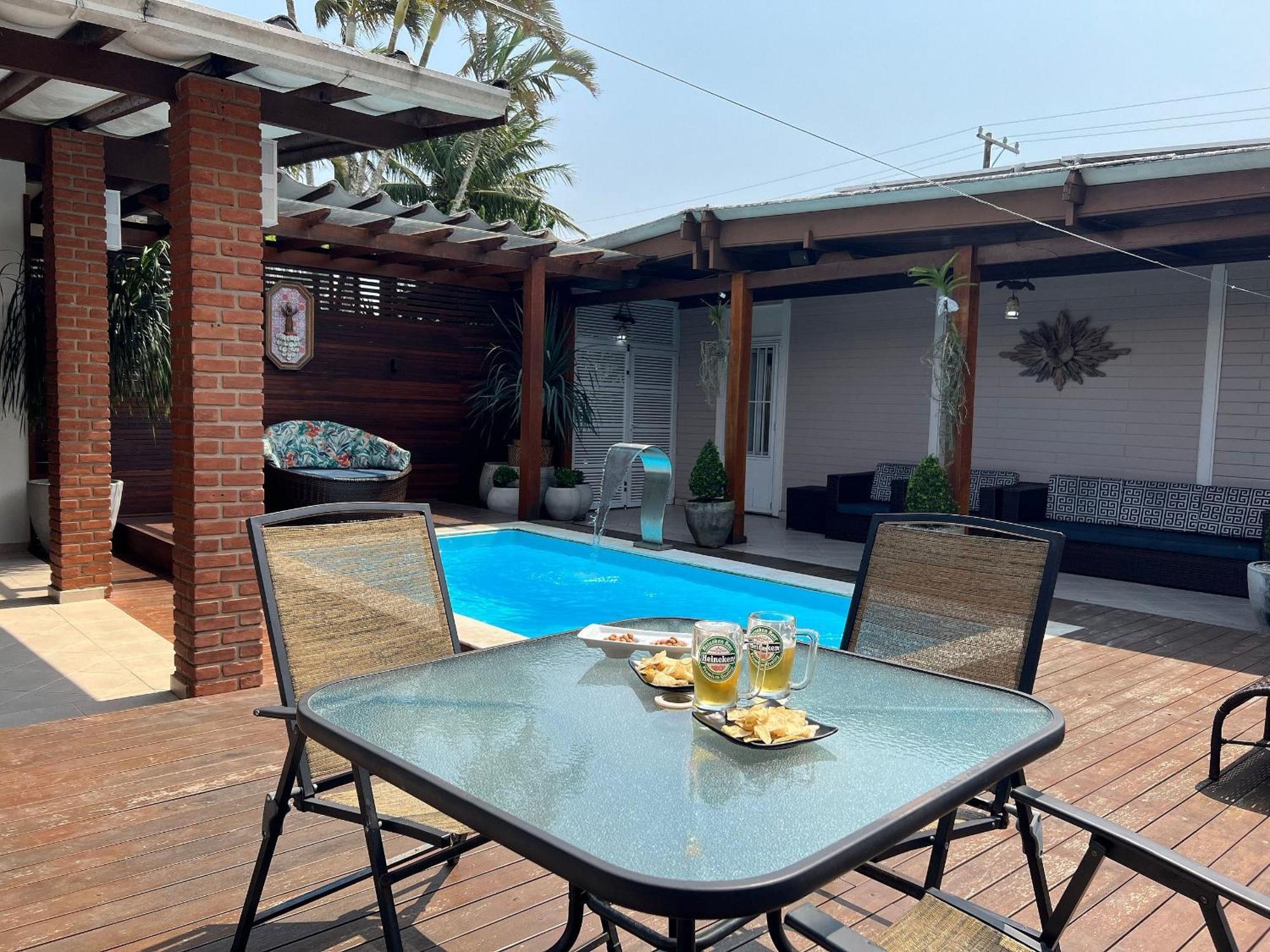 Casa Agradavel Com Piscina, A Poucos Passos Da Praia Peruíbe Zewnętrze zdjęcie